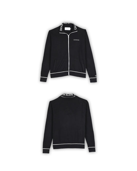 CALVIN KLEIN JEANS ZIPPER SWEATER - M
