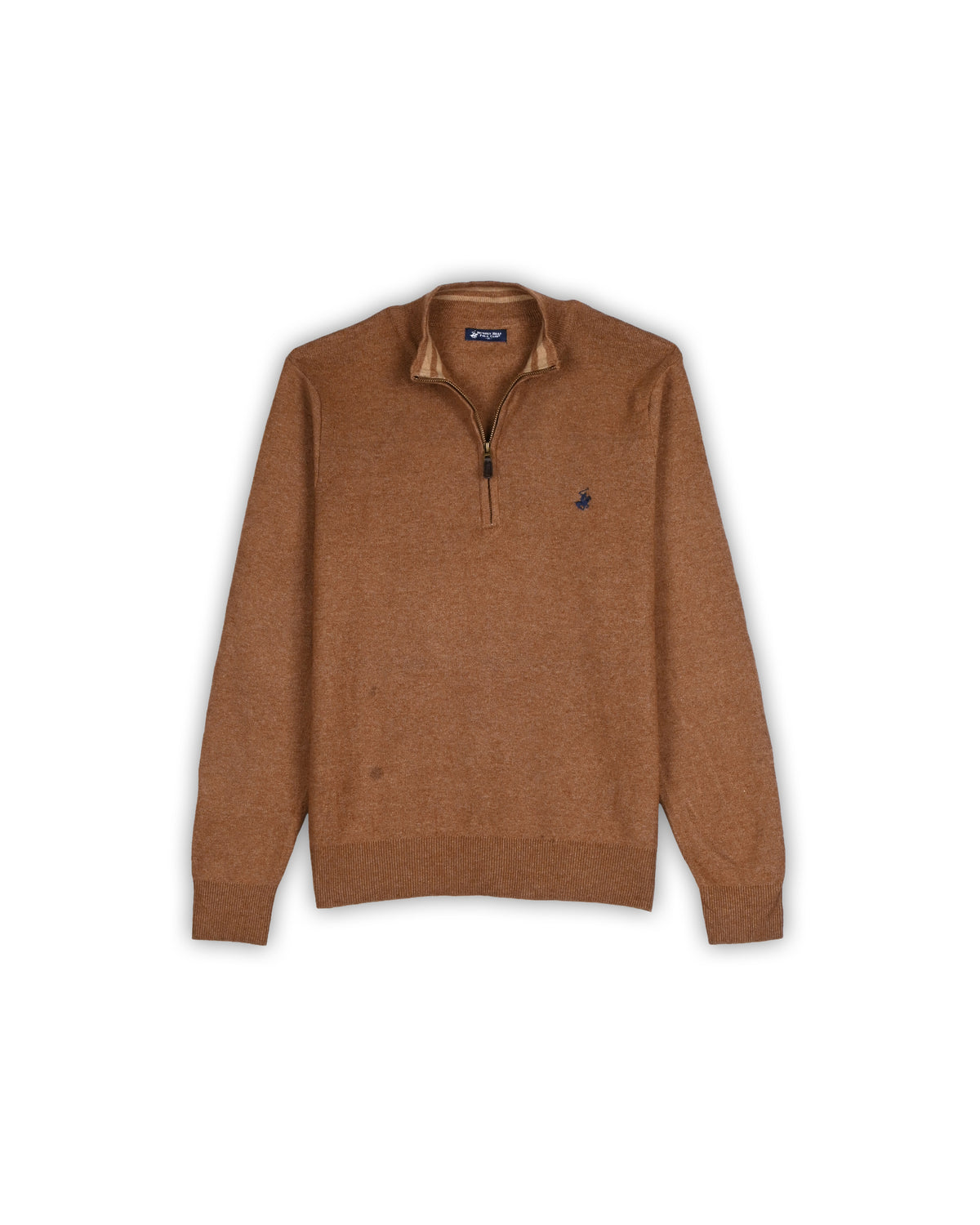 BEVERLY HILLS POLO CLUB QUARTER-ZIP KNIT - S