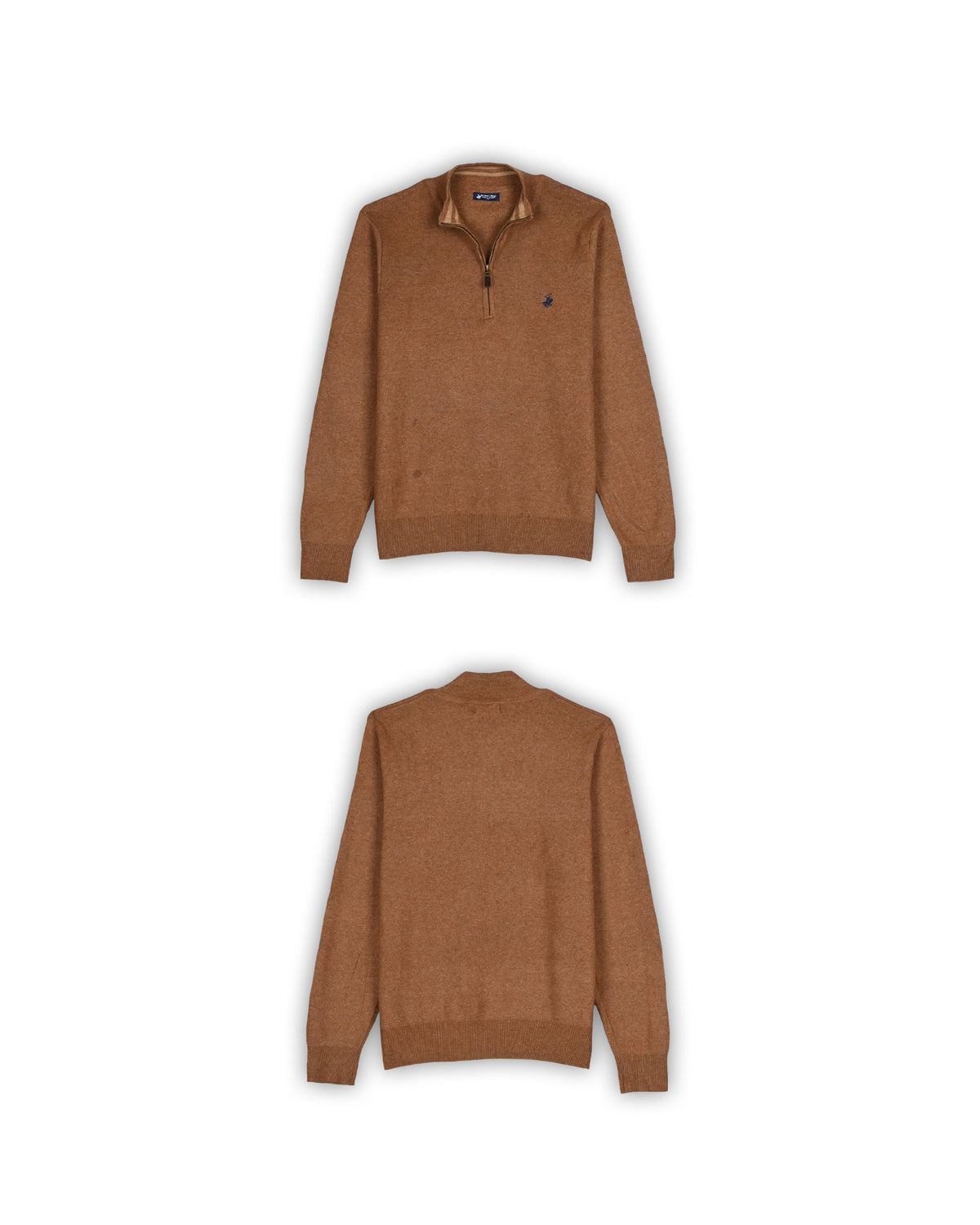 BEVERLY HILLS POLO CLUB QUARTER-ZIP KNIT - S