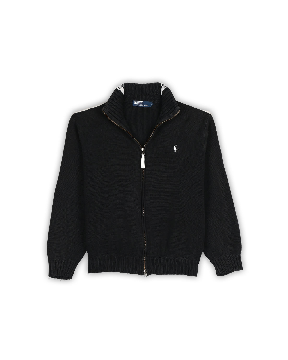 POLO RALPH LAUREN ZIPPER SWEATER - L