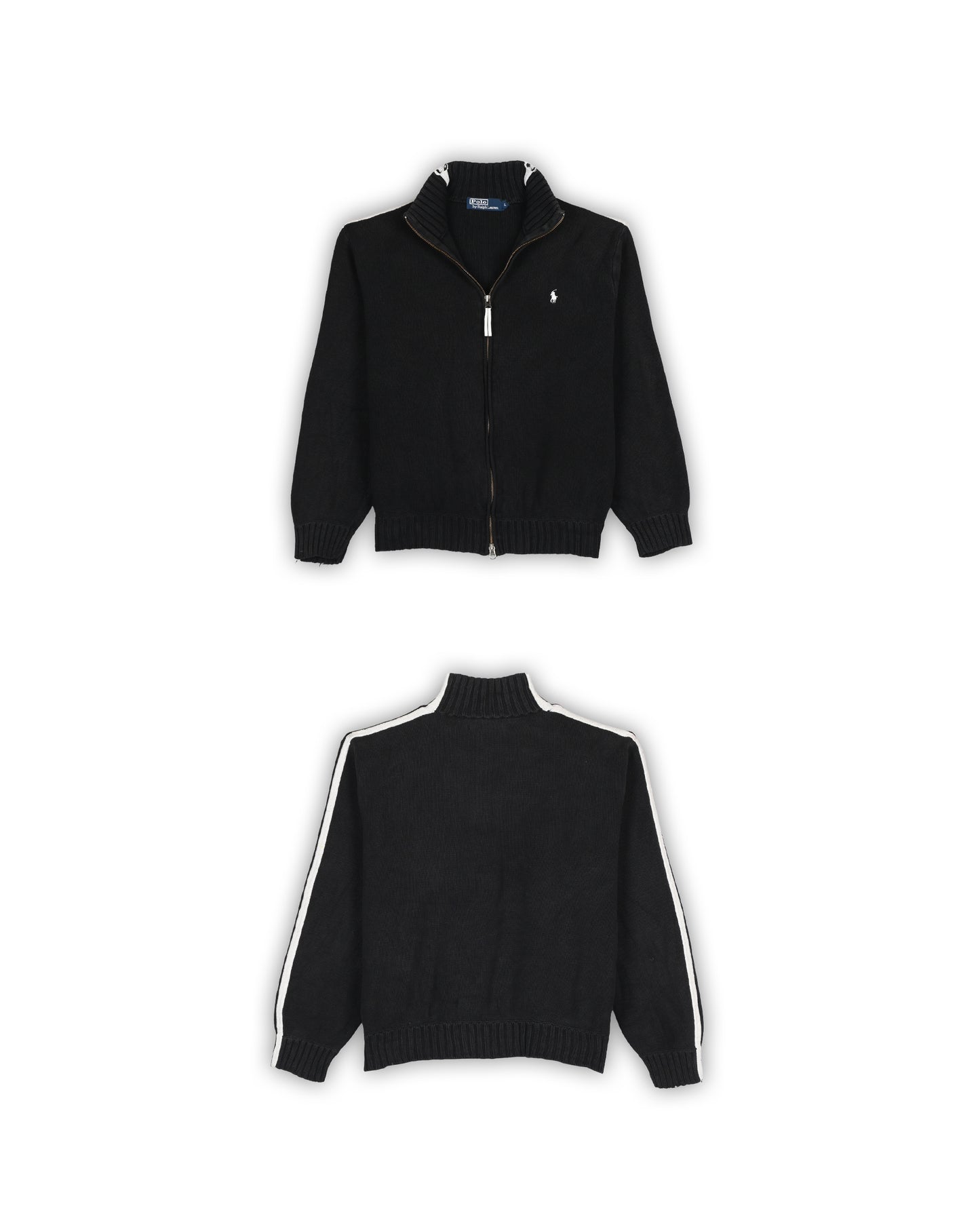 POLO RALPH LAUREN ZIPPER SWEATER - L