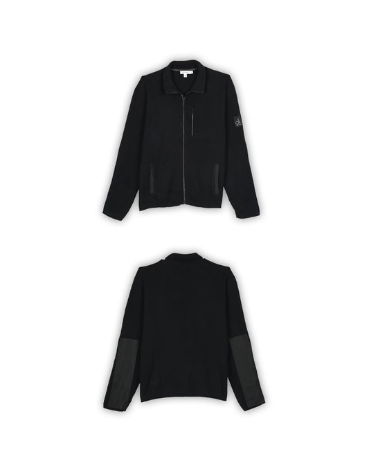 CALVIN KLEIN ZIPPER SWEATER - L