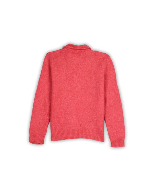 POLO RALPH LAUREN WOMEN'S WOOL QUARTER-ZIP KNIT - L