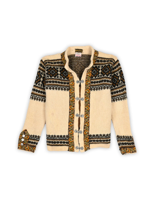 90'S NORWEGIAN WOOL CARDIGAN - XS