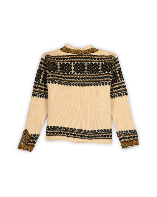 90'S NORWEGIAN WOOL CARDIGAN - XS