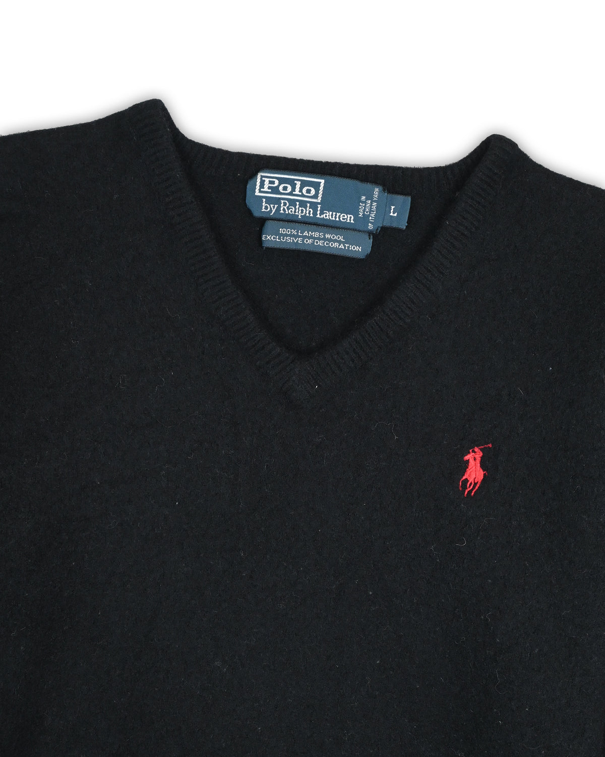 POLO RALPH LAUREN LAMBSWOOL SWEATER - L