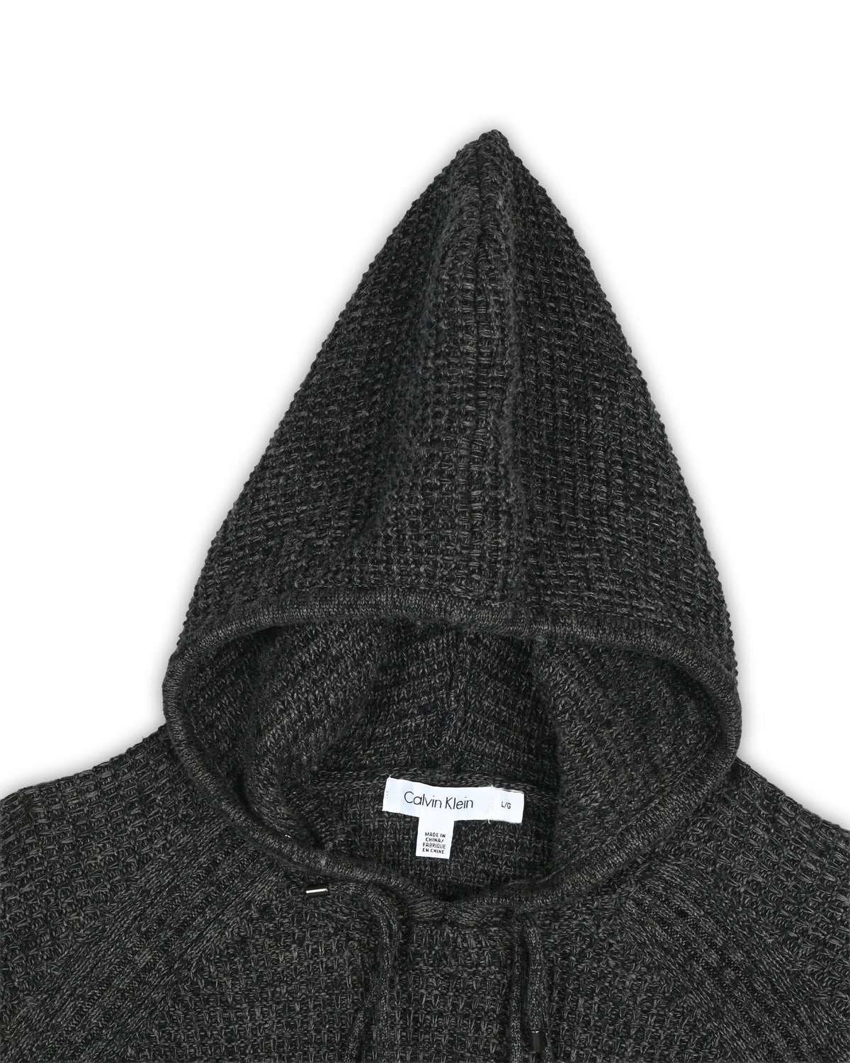 CALVIN KLEIN HOODED SWEATER - L