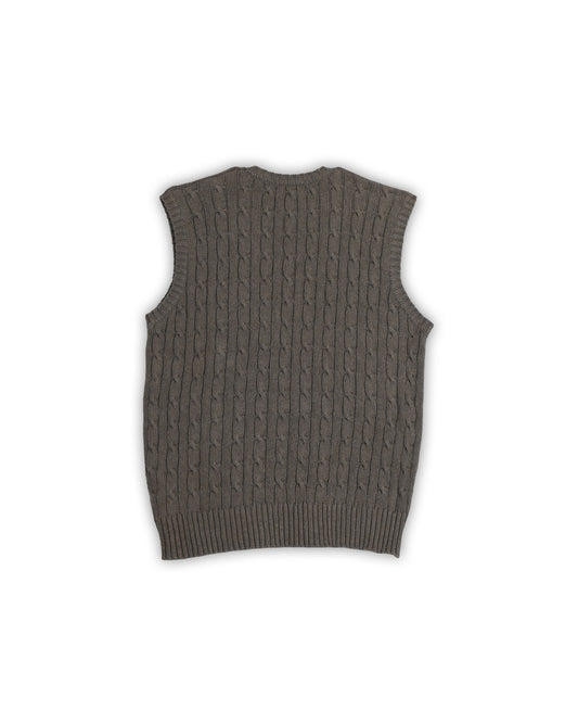 POLO RALPH LAUREN CABLE KNIT VEST - S