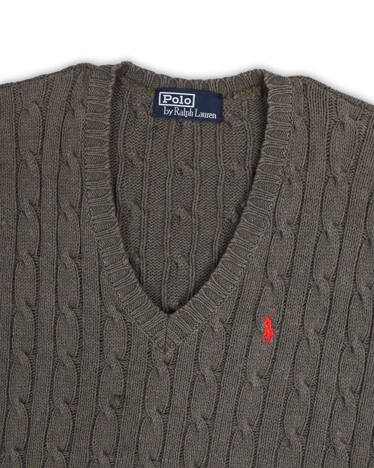 POLO RALPH LAUREN CABLE KNIT VEST - S