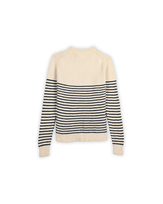 TOMMY HILFIGER CABLE-KNIT STRIPE  SWEATER - XL