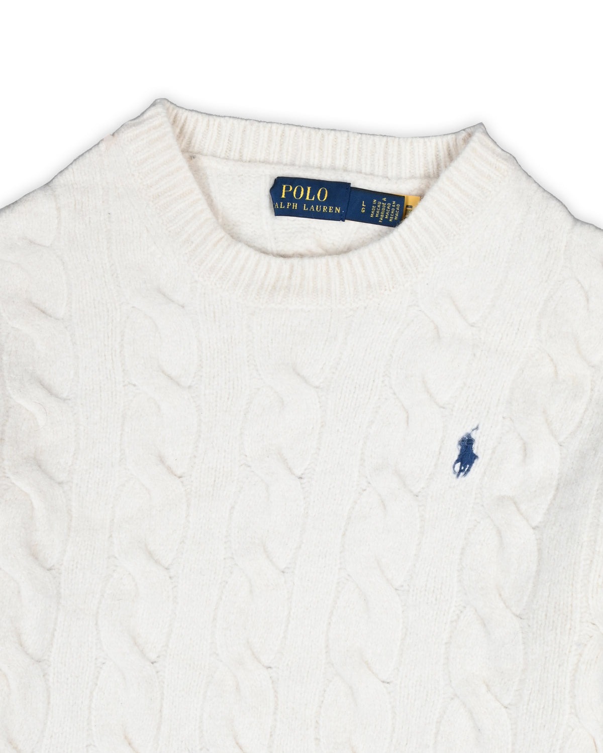 POLO RALPH LAUREN WOMEN'S WOOL SWEATER - L