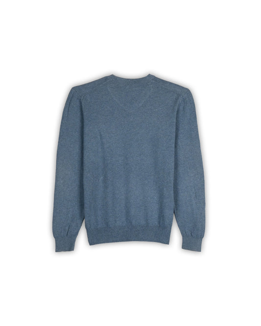BOSS FINE-GAUGE V-NECK SWEATER - L