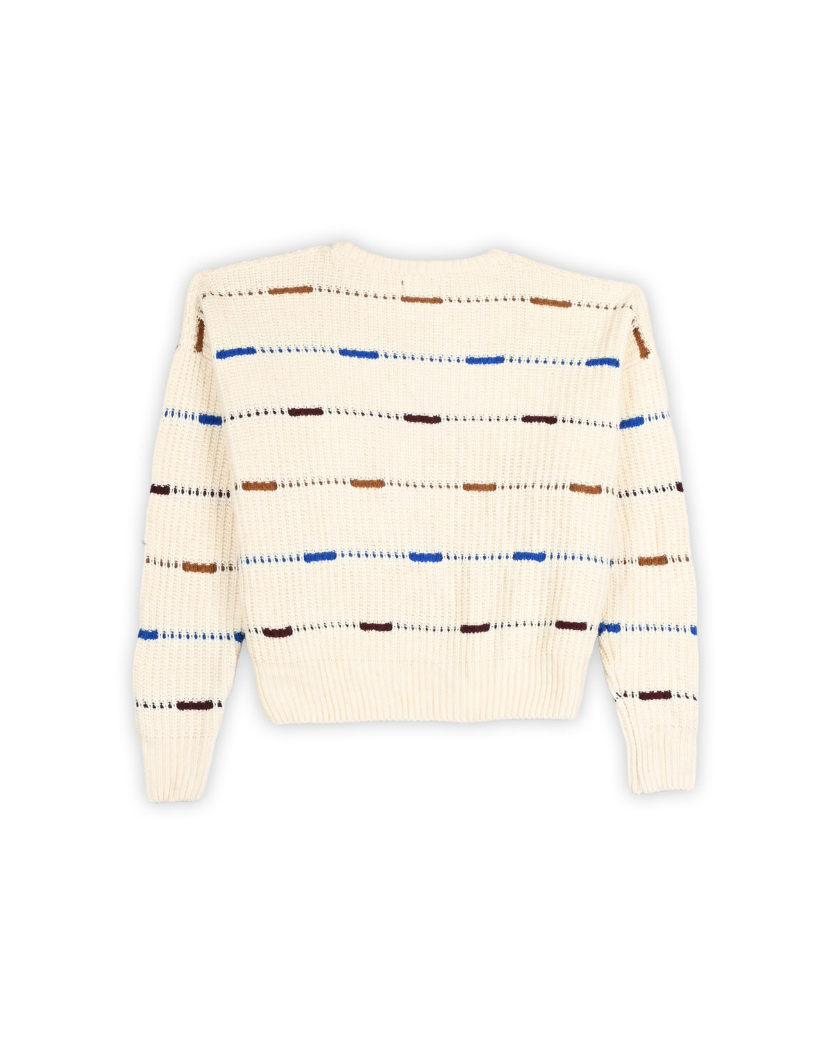 ZARA MAN TEXTURED STRIPE KNIT SWEATER - L