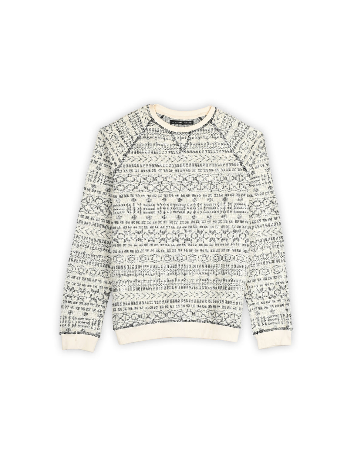 ZARA MAN TEXTURED KNIT SWEATER - S