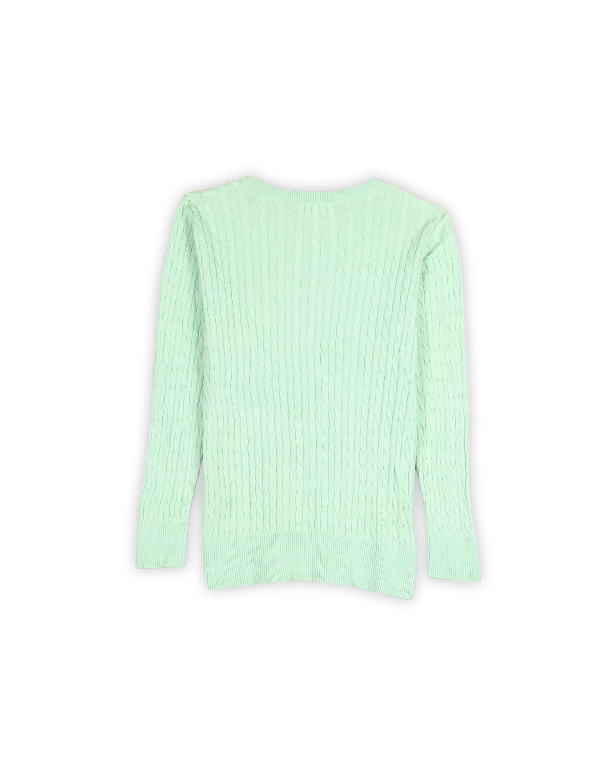 U.S.POLO ASSN WOMEN'S CABLE KNIT SWEATER - L