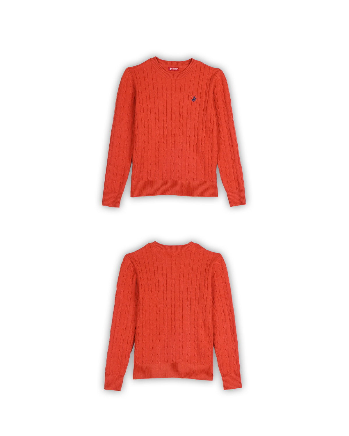 BEVERLY HILLS POLO CLUB CABLE KNIT SWEATER - XS