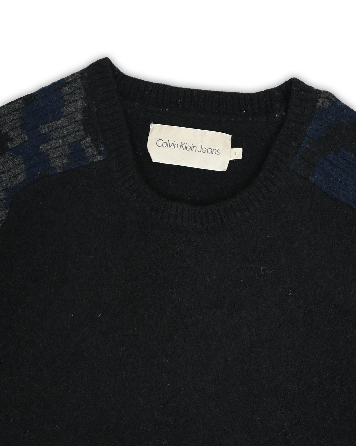 CALVIN KLEIN JEANS WOOL SWEATER - L