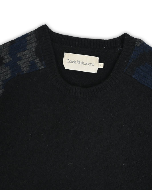 CALVIN KLEIN JEANS WOOL SWEATER - L
