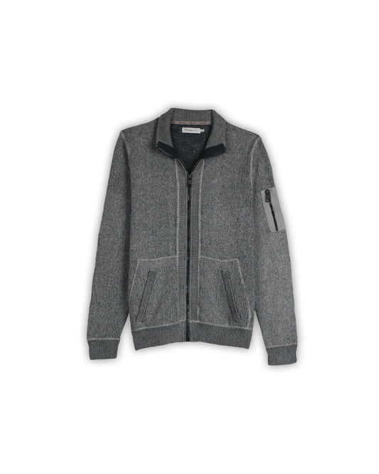 CALVIN KLEIN JEANS FULL-ZIPPER SWEATER - M