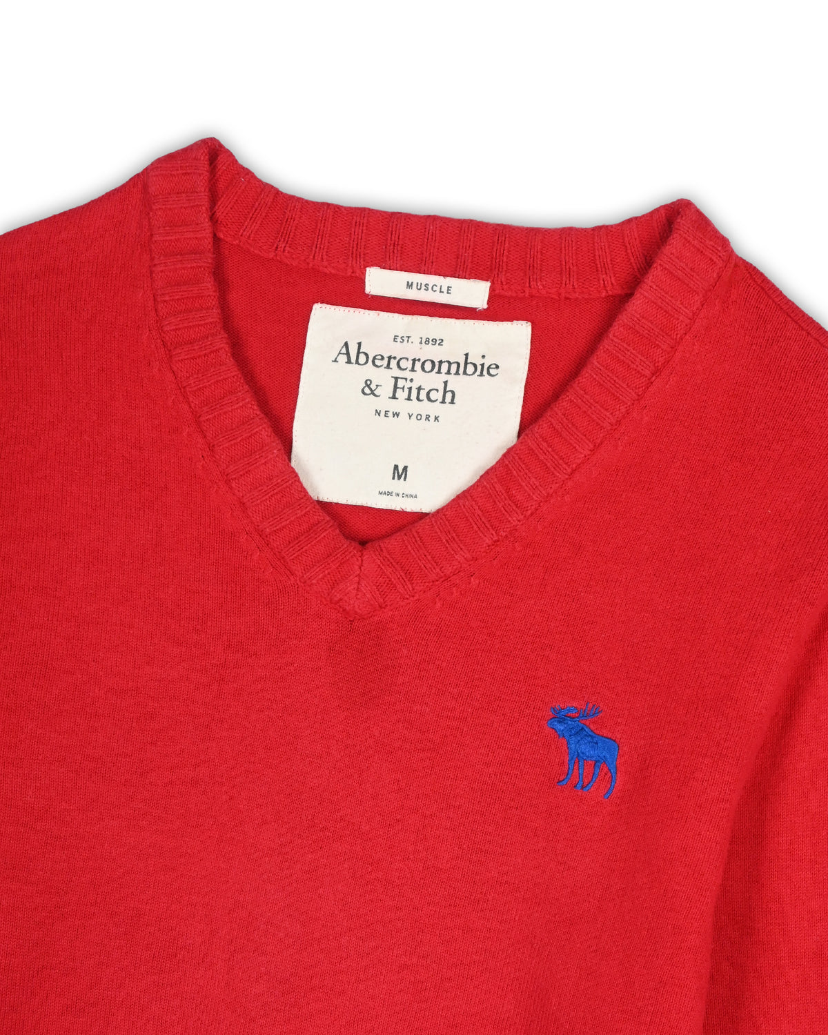 ABERCROMBIE & FITCH WOMEN'S V-NECK SWEATER - M