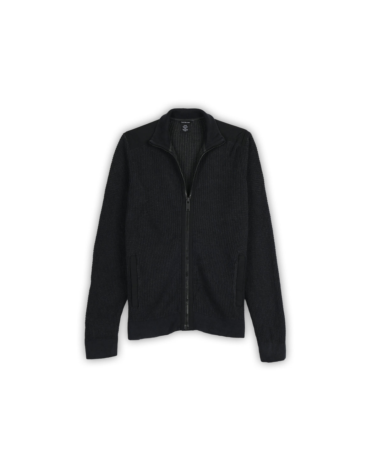 CALVIN KLEIN JEANS ZIPPER SWEATER - S