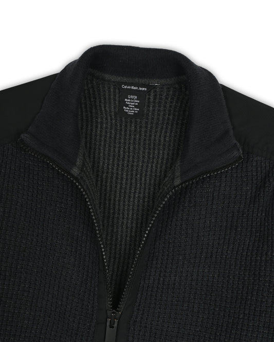 CALVIN KLEIN JEANS ZIPPER SWEATER - S