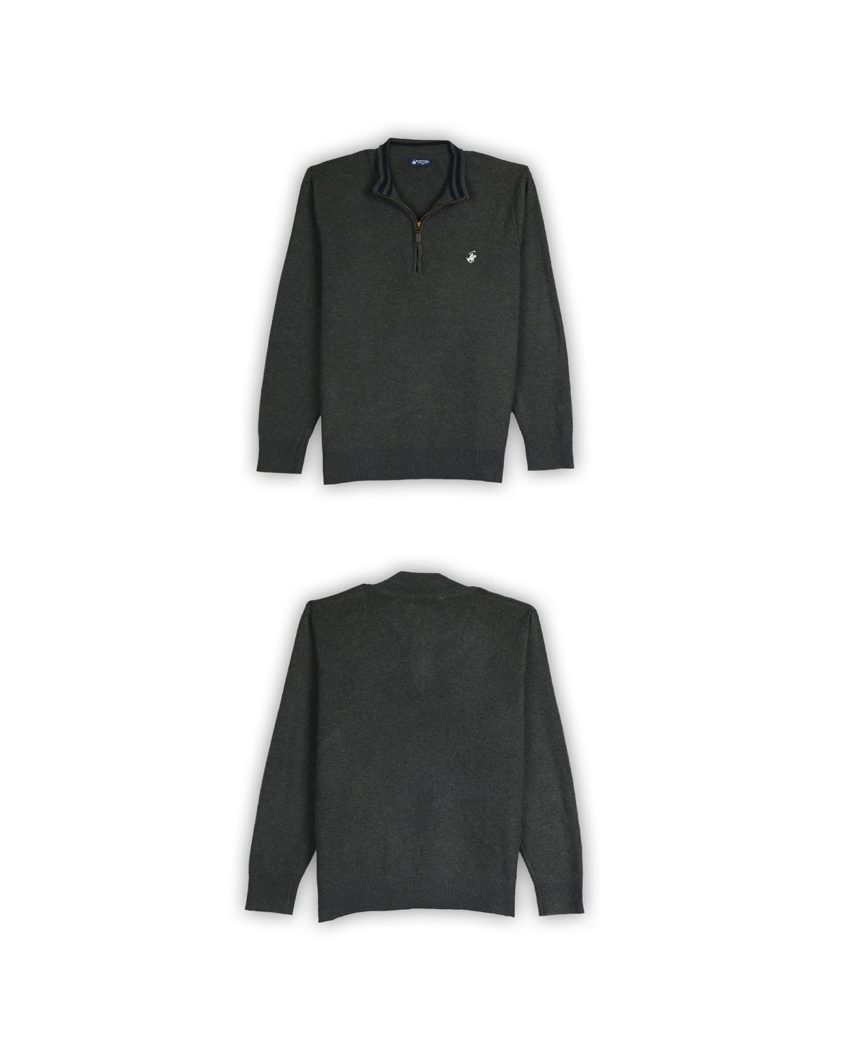BEVERLY HILLS POLO CLUB QUARTER-ZIP KNIT - S