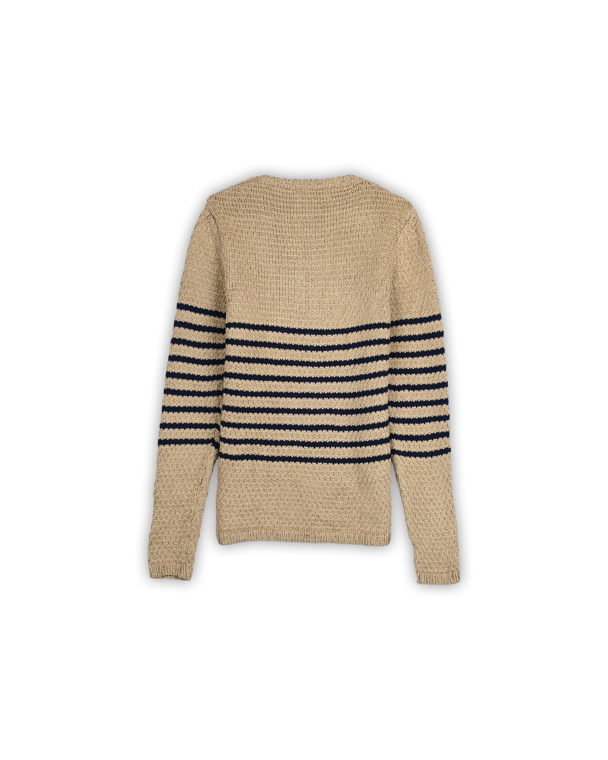 ZARA MAN STRIPED SHOULDER-BUTTON SWEATER - S
