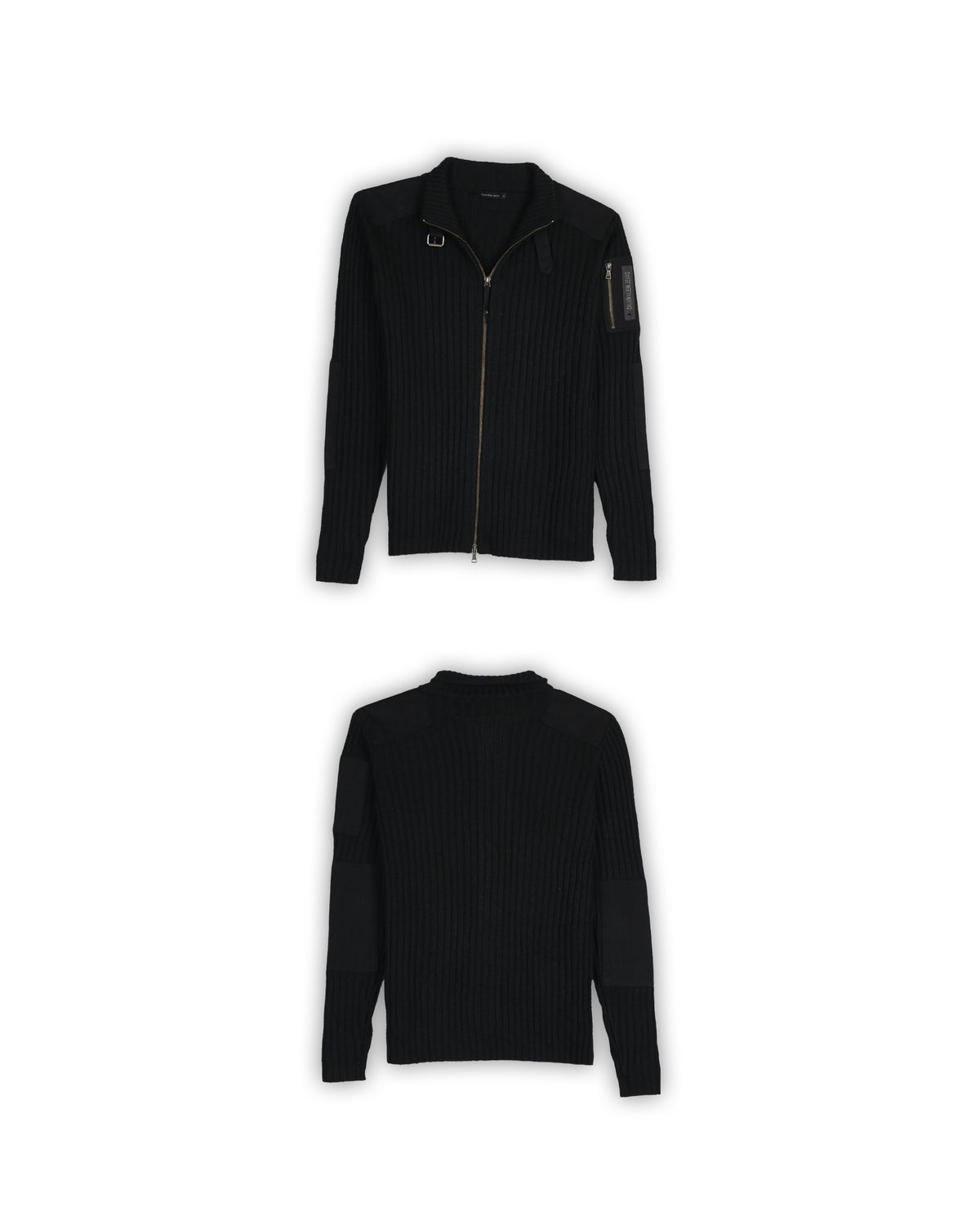 CALVIN KLEIN JEANS ZIPPER SWEATER - L