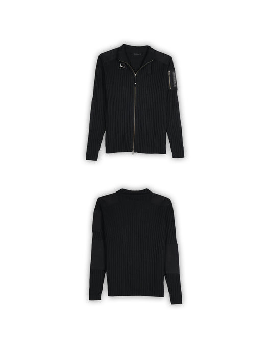 CALVIN KLEIN JEANS ZIPPER SWEATER - L