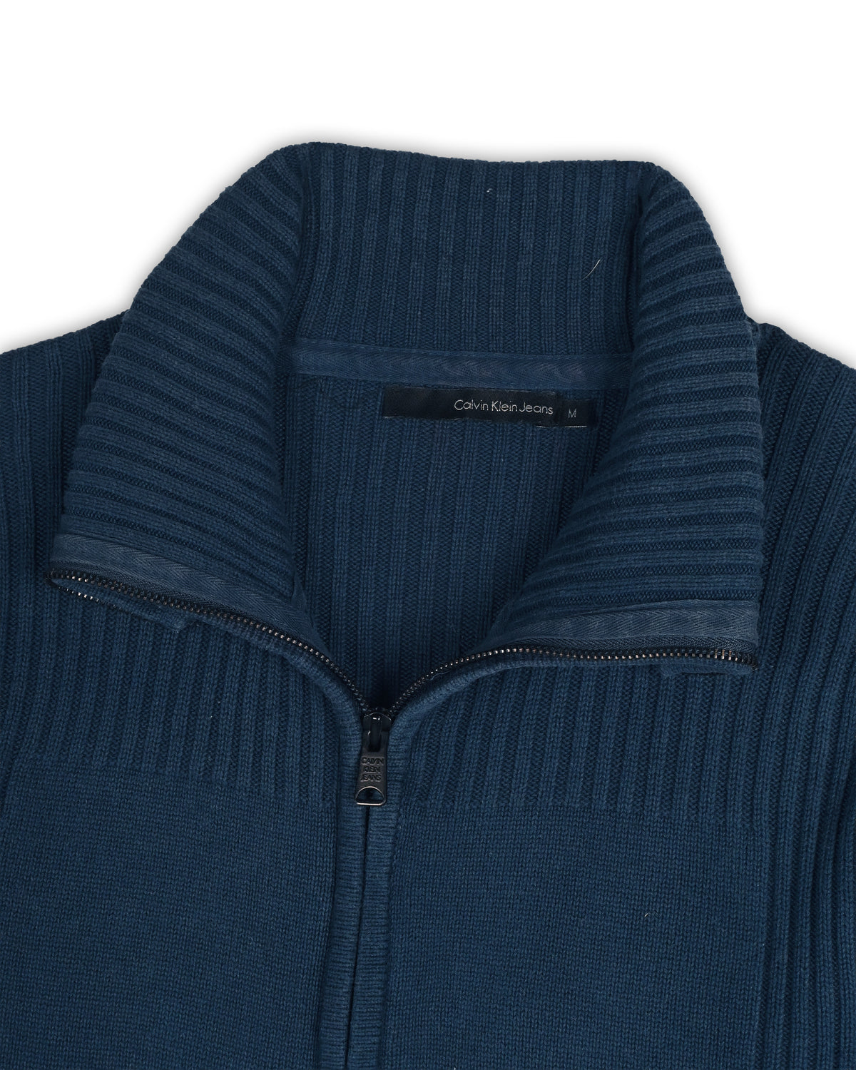 CALVIN KLEIN JEANS ZIPPER SWEATER - M