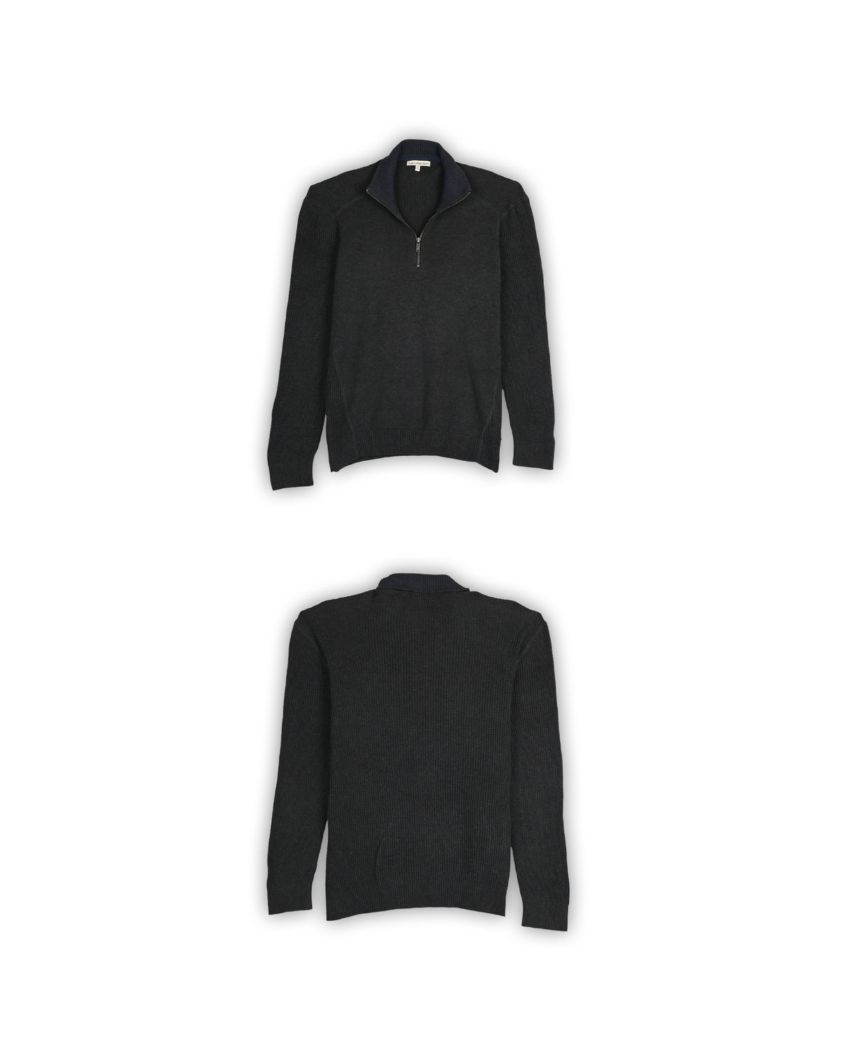 CALVIN KLEIN JEANS QUARTER-ZIP KNIT - M