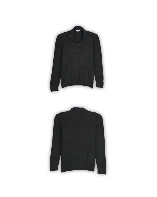 CALVIN KLEIN JEANS QUARTER-ZIP KNIT - M