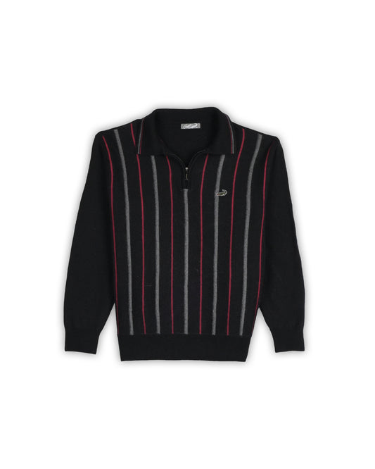 CROCODILE QUARTER-ZIP KNIT - XS