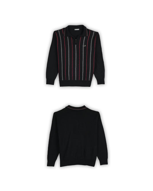 CROCODILE QUARTER-ZIP KNIT - XS