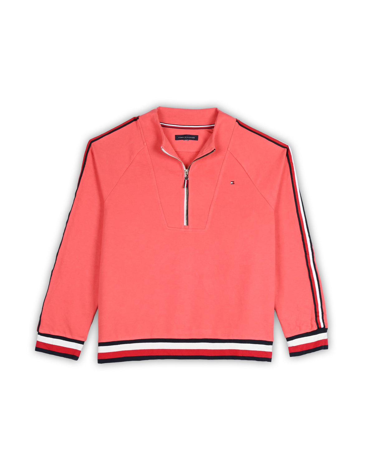 TOMMY HILFIGER WOMEN'S QUARTER-ZIP KNIT- XL