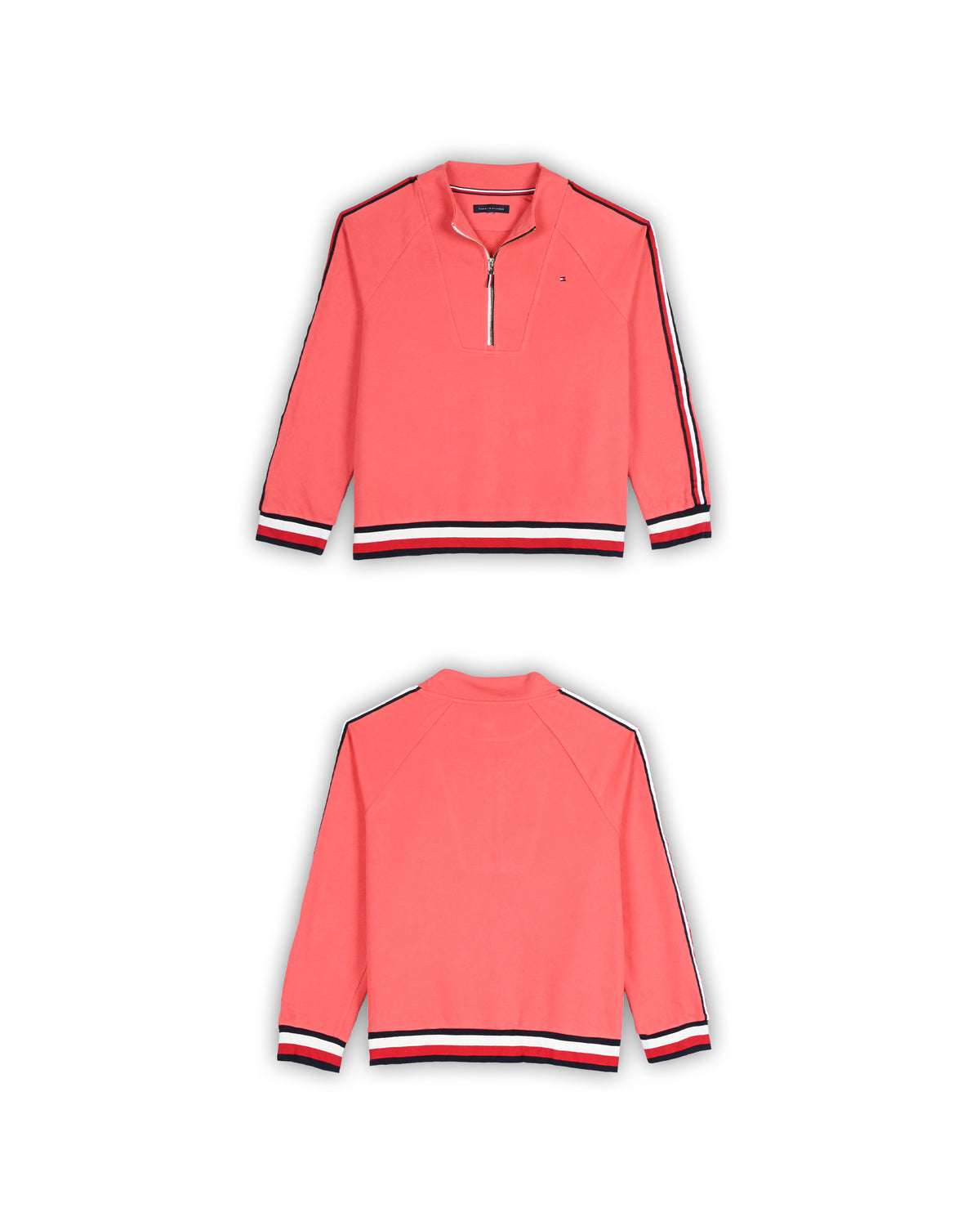 TOMMY HILFIGER WOMEN'S QUARTER-ZIP KNIT- XL