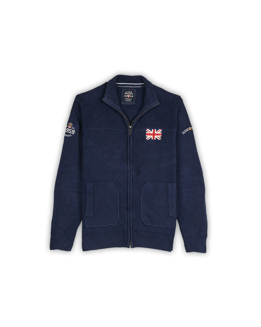 90'S RIVER WOODS QUARTER-ZIP KNIT- L