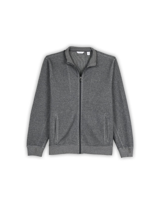 CALVIN KLEIN FULL-ZIPPER KNIT - M