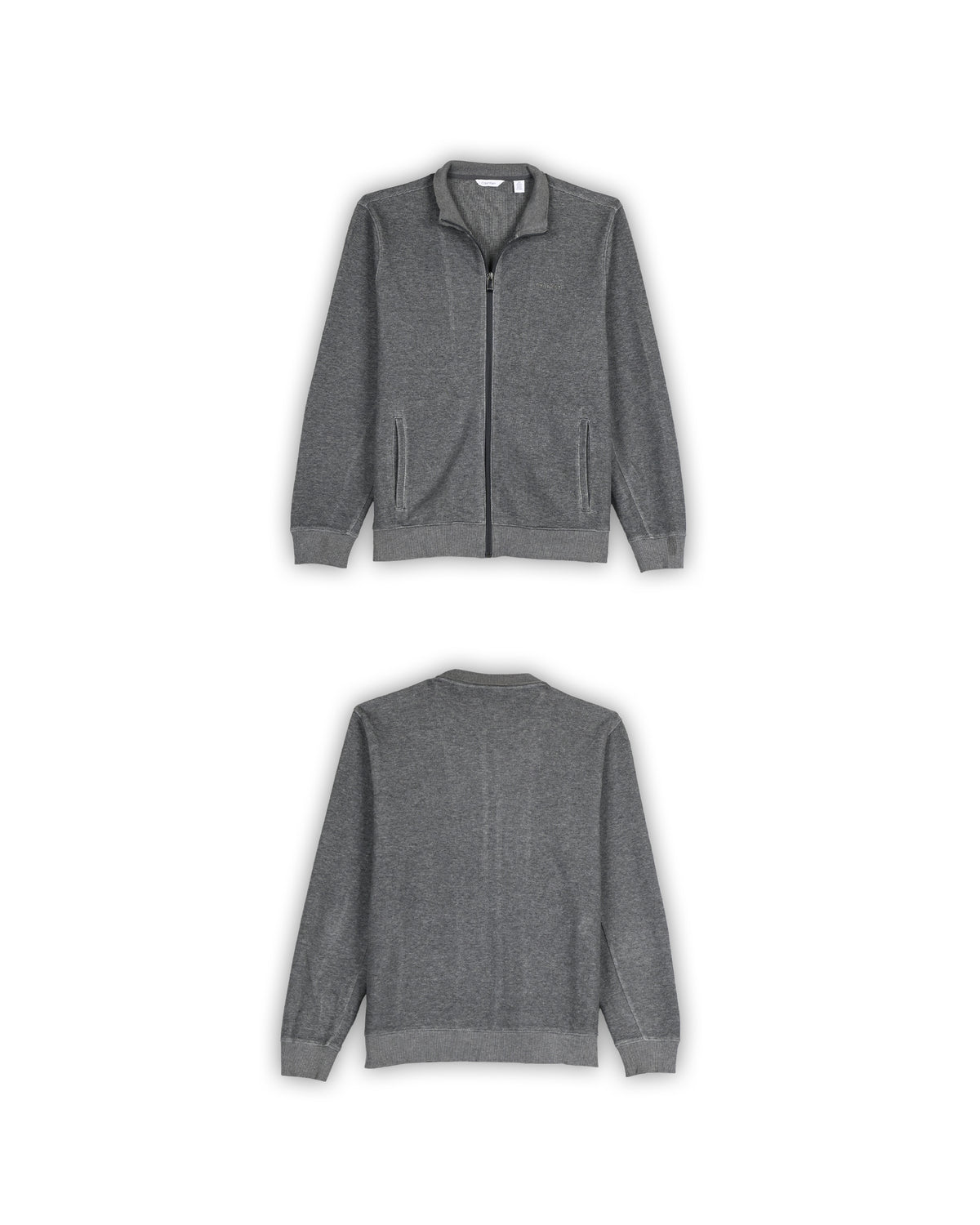 CALVIN KLEIN FULL-ZIPPER KNIT - M