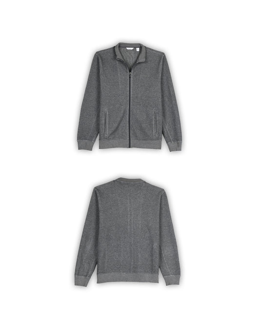 CALVIN KLEIN FULL-ZIPPER KNIT - M