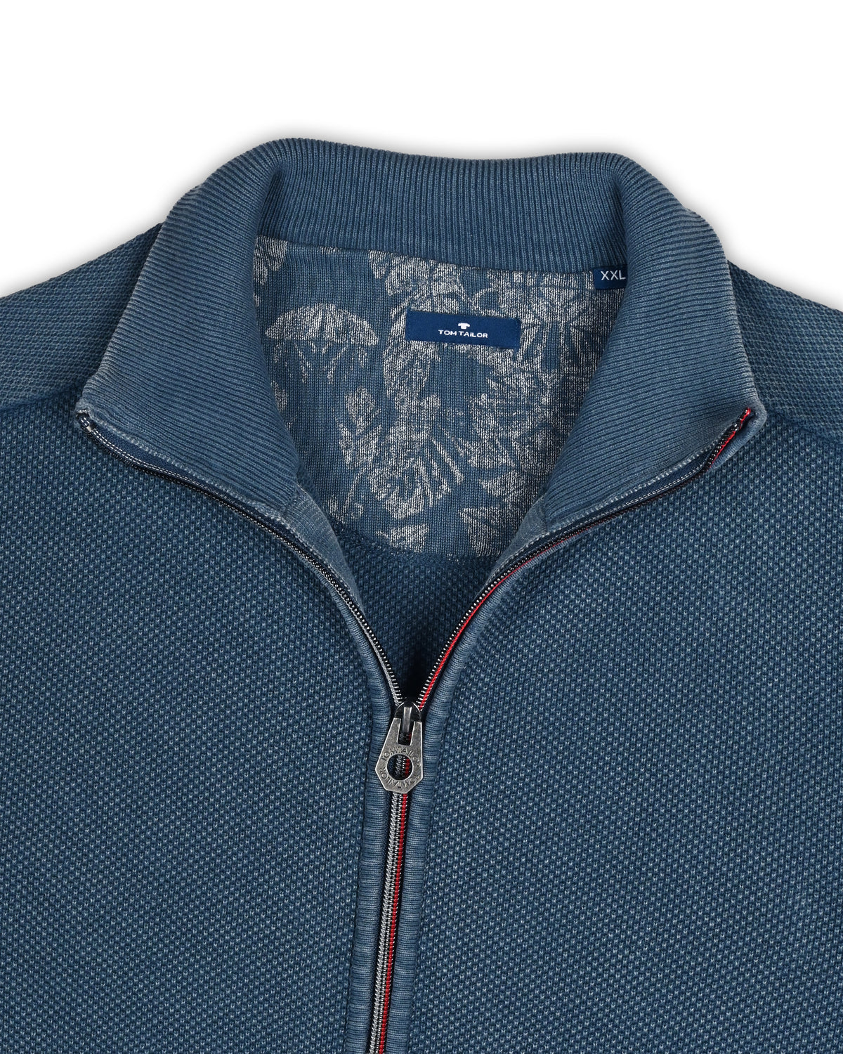 TOM TAILOR FULL-ZIPPER SWEATER - XXL