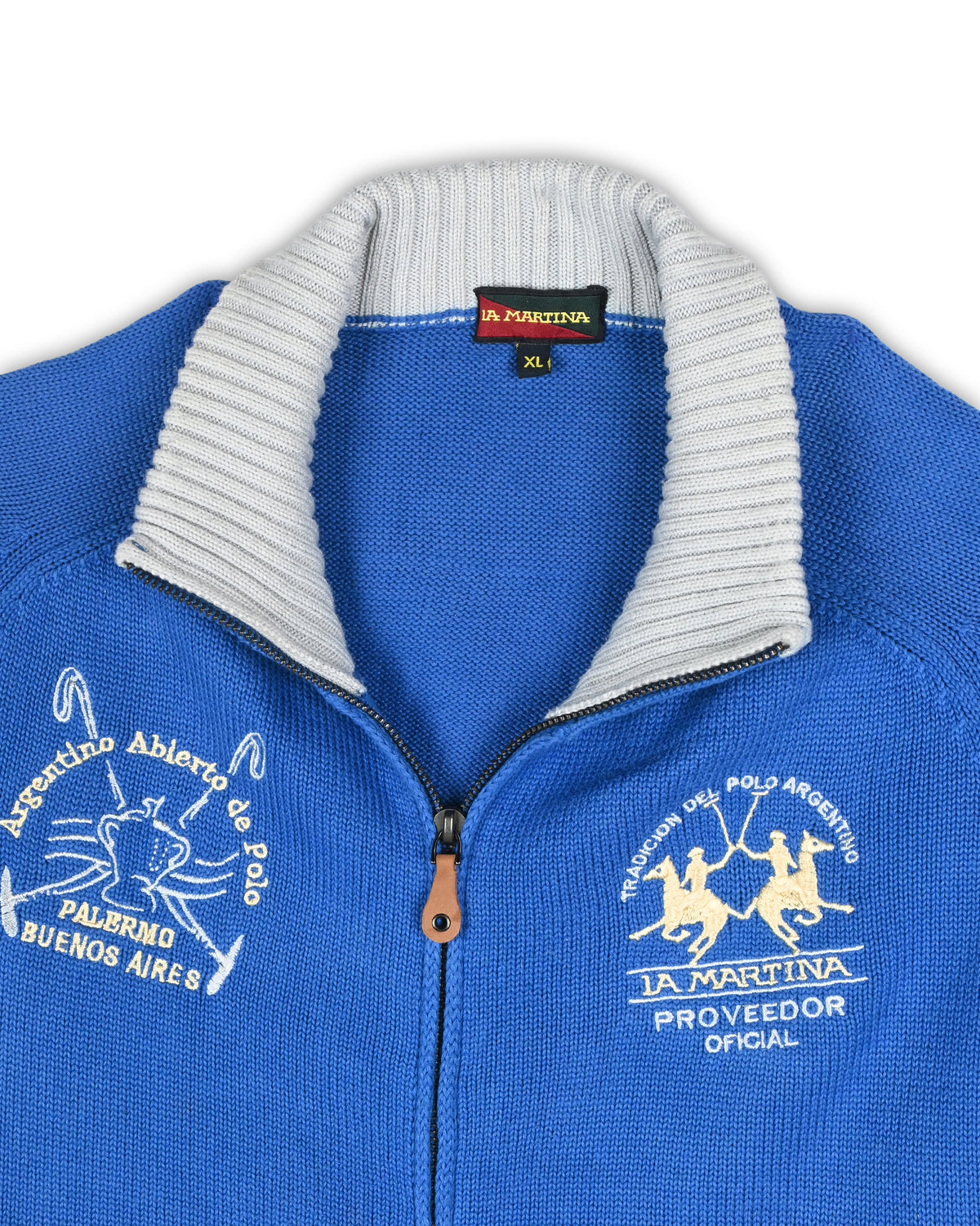 LA MARTINA FULL-ZIPPER SWEATER - XL