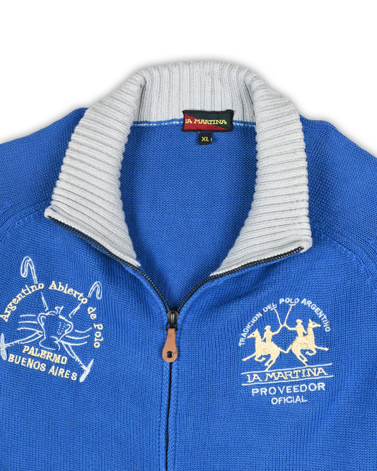 LA MARTINA FULL-ZIPPER SWEATER - XL