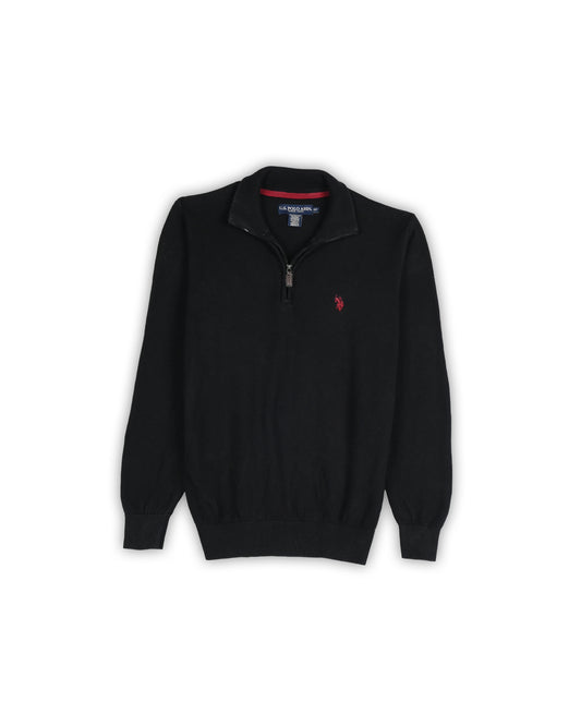 U.S.POLO ASSN QUARTER-ZIP KNIT - S