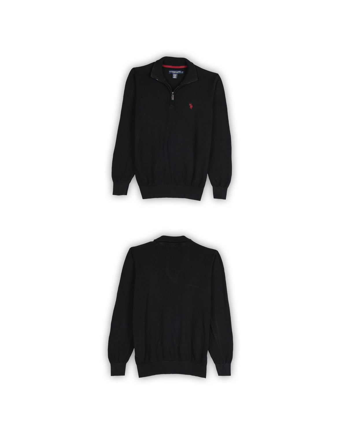U.S.POLO ASSN QUARTER-ZIP KNIT - S