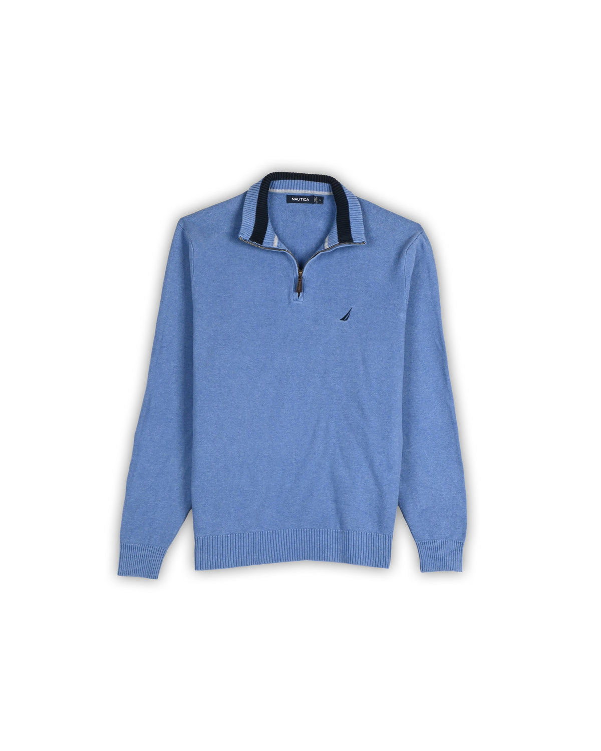 NAUTICA QUARTER-ZIP KNIT - L