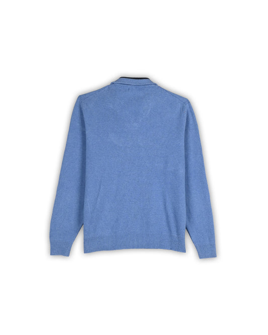 NAUTICA QUARTER-ZIP KNIT - L