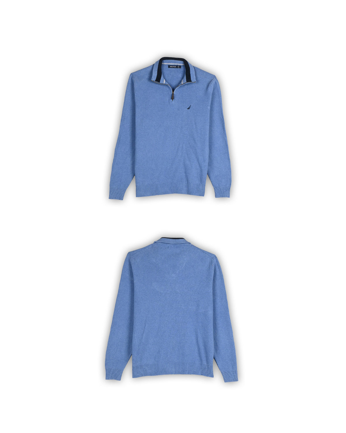 NAUTICA QUARTER-ZIP KNIT - L
