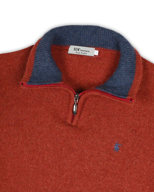 BONDE ORIGINALE QUARTER-ZIP WOOL KNIT - XL